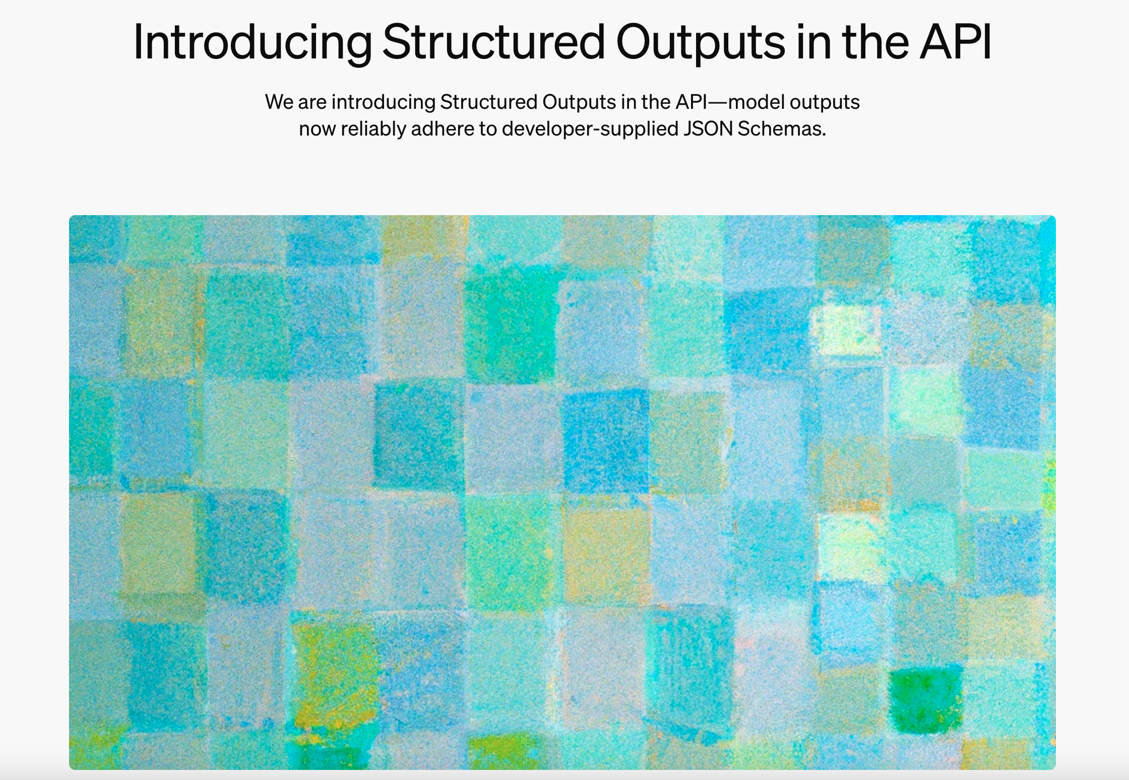 GPT API 구조화된 출력 (Structured Outputs) 이란