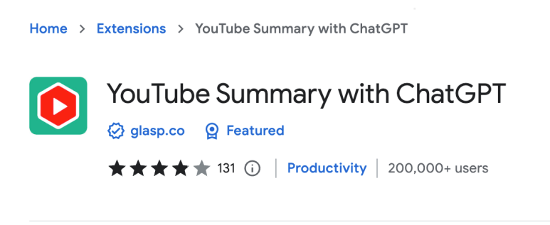 YouTube Summary with ChatGPT